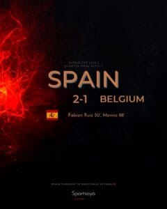 Spain vs Belgium 2026 World Cup quarter final SoFi Stadium Los Angeles