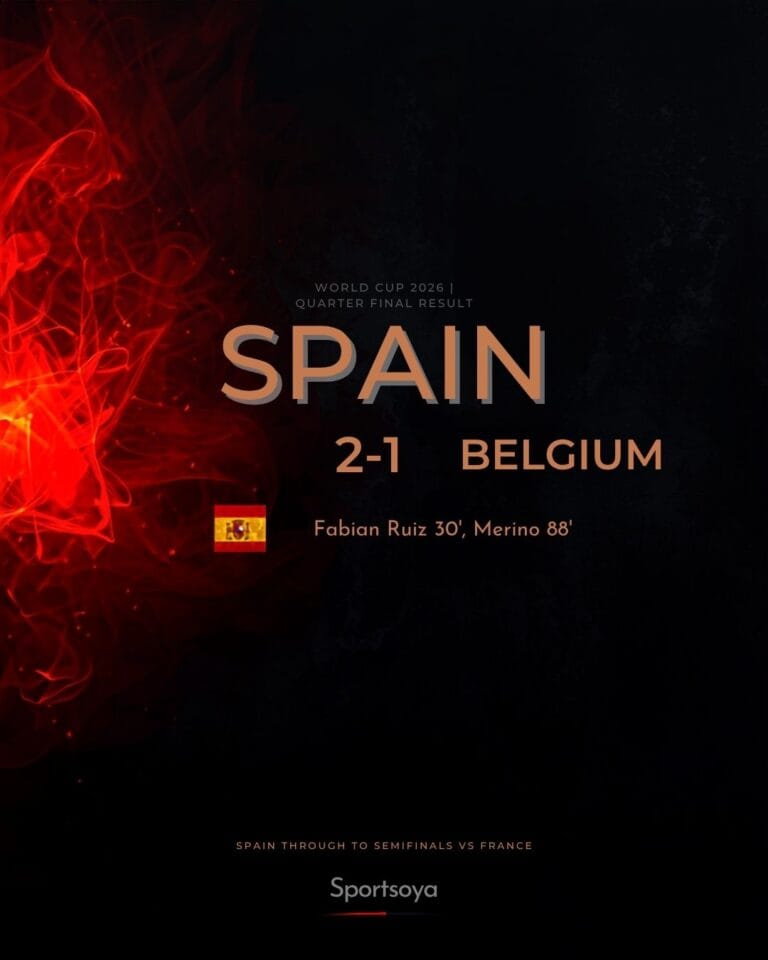 Spain vs Belgium 2026 World Cup quarter final SoFi Stadium Los Angeles
